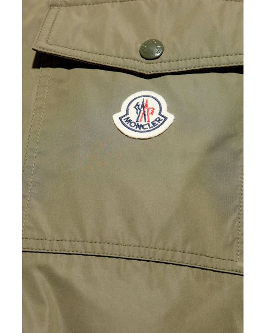 Moncler Green Down Jacket 'Vigeon' for men