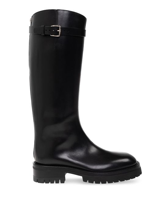 Ann Demeulemeester Black Leather 'nes' Boots for men