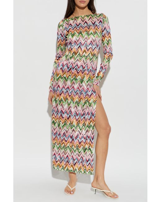 Missoni White Long Sleeve Dress