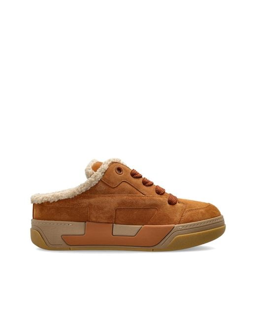 DIESEL Brown Suede Shoes 'S-D-Ollie' for men
