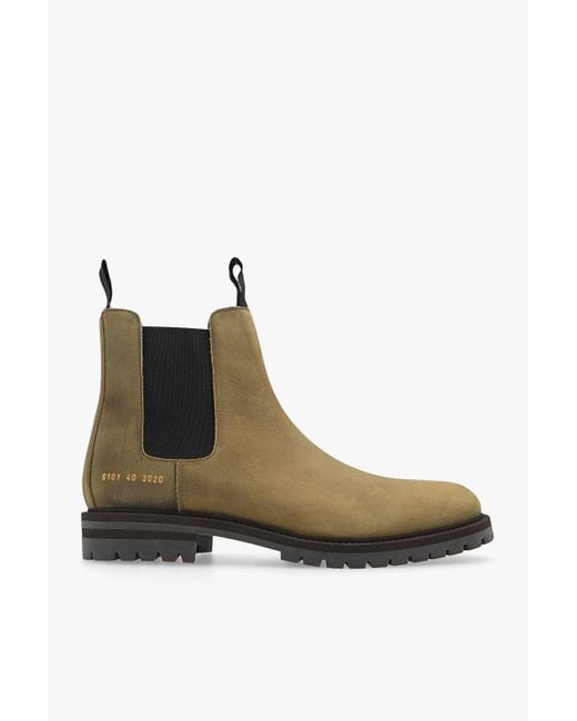 Common Projects Brown 'winter' Chelsea Boots