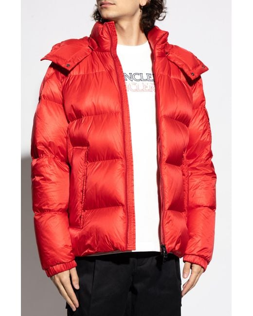 Moncler Red Down Jacket "Couyere" for men