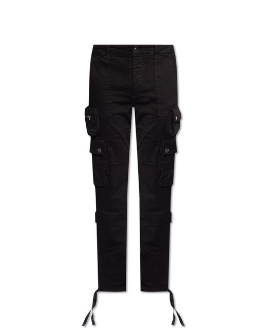 Amiri Black Cargo Trousers, for men