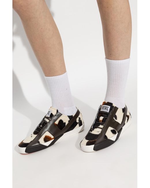 DIESEL Brown 'S-Slante-D Low' Sports Shoes