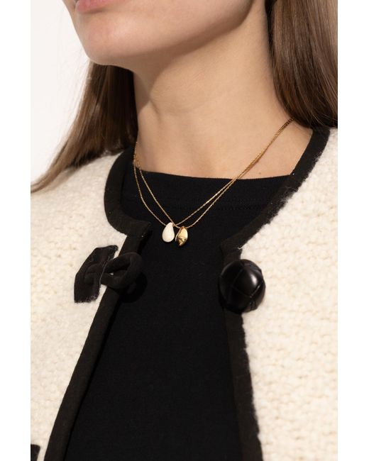 Isabel Marant Metallic Brass Necklace