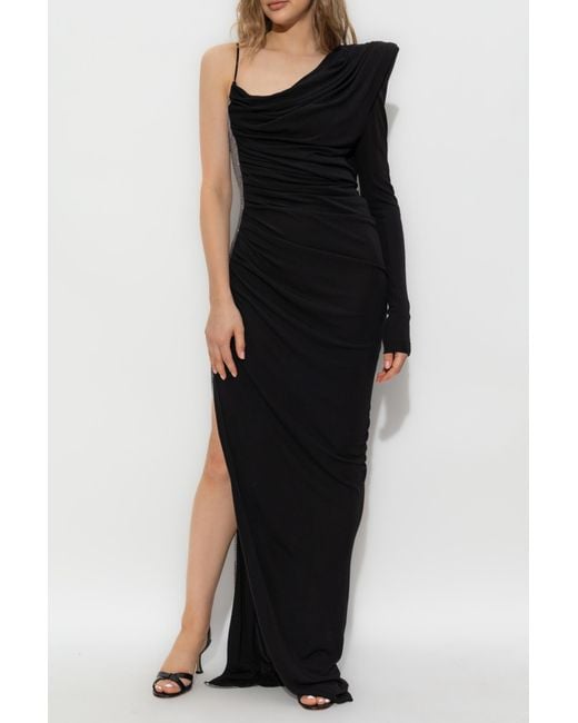Balmain Black Dress With Appliqué