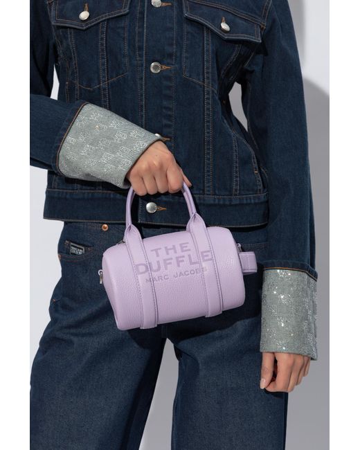 Marc Jacobs Purple Mini Duffle Shoulder Bag,