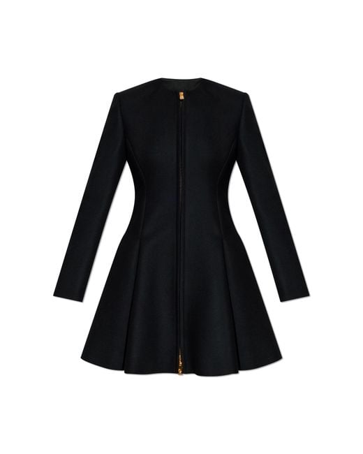Versace Black Wool Coat