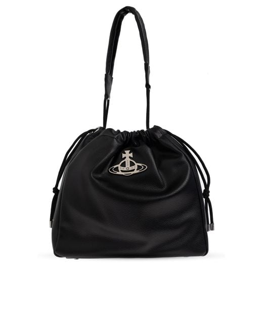 Vivienne Westwood Black "Hilary" Bucket Bag