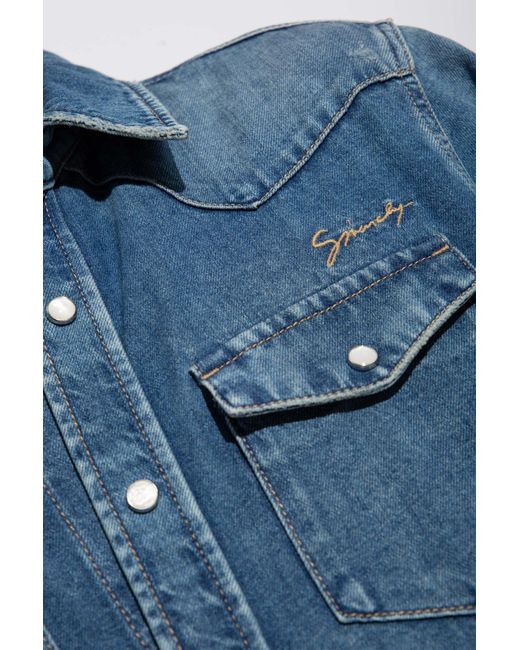 Givenchy Blue Denim Shirt for men