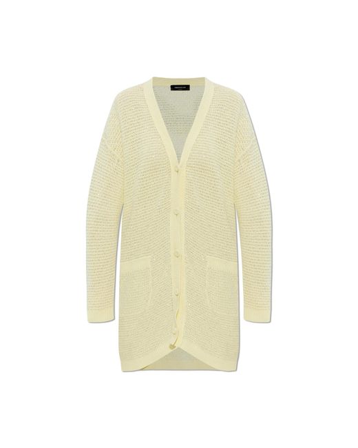 Fabiana Filippi White Cardigan With Pockets