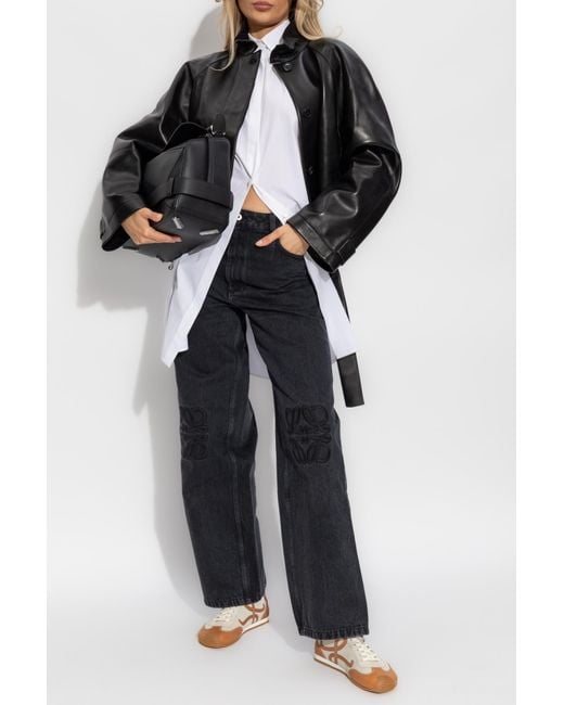 Loewe Black Jeans With Logo