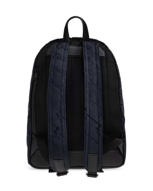 Paul Smith Blue Backpack With Logo Patch for men