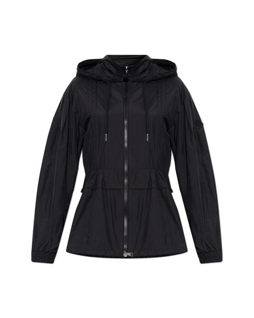 Moncler Black Hooded Jacket Vabre
