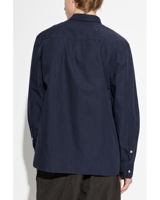 Officine Generale Blue Shirt 'Lionel' for men