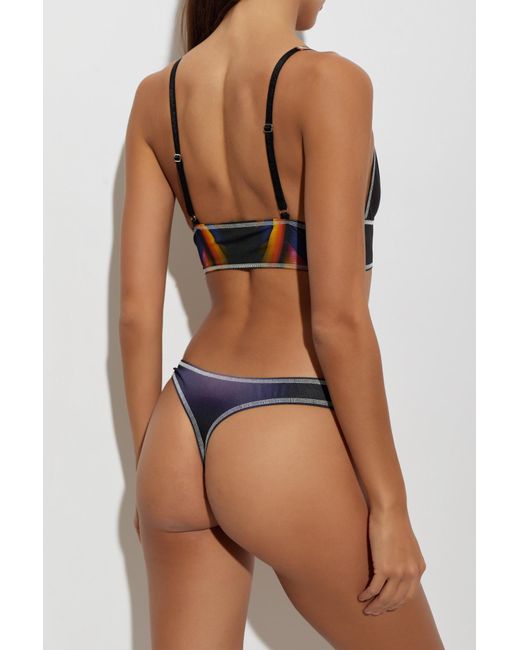 DSquared² Brown Printed Bra