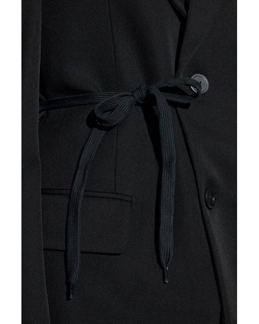 Balenciaga Black Wool Blazer With Single Vent