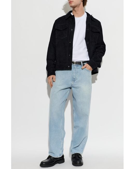 Rag & Bone Blue Suede Jacket for men