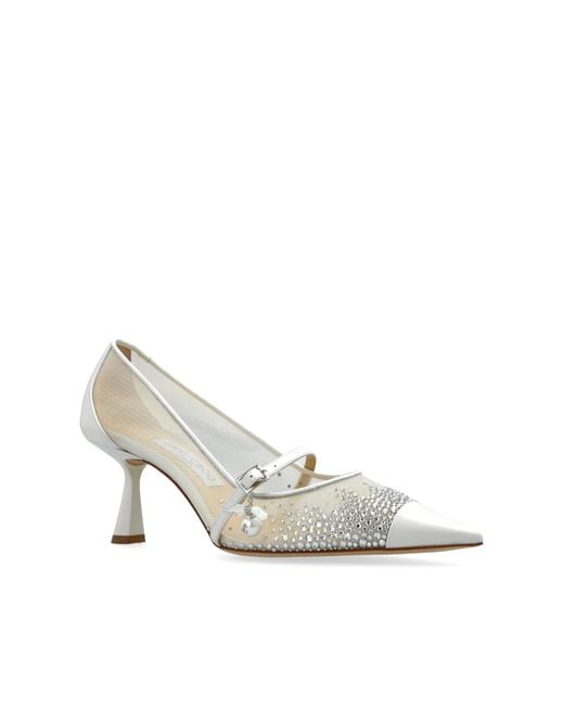 Jimmy Choo White Heeled Shoes 'Aren'
