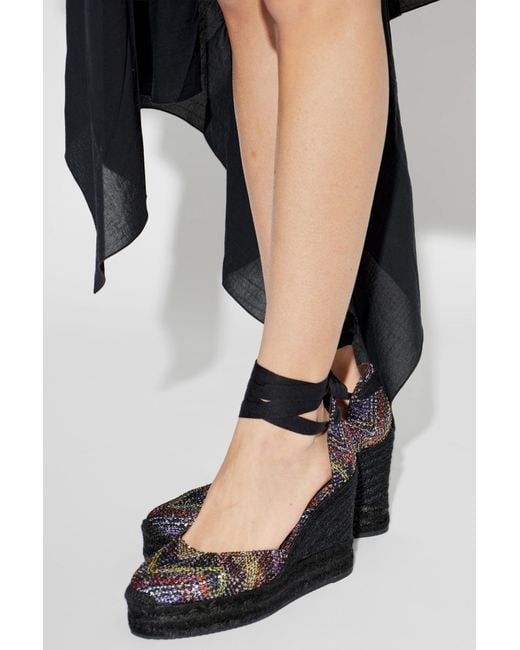 Missoni Black Wedge Heel Shoes