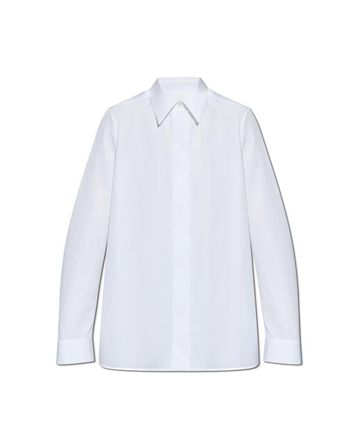Jil Sander White Shirt With Concealed Placket