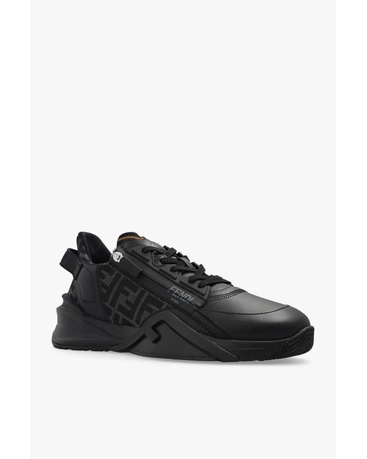 Fendi Black 'Flow' Sneakers for men