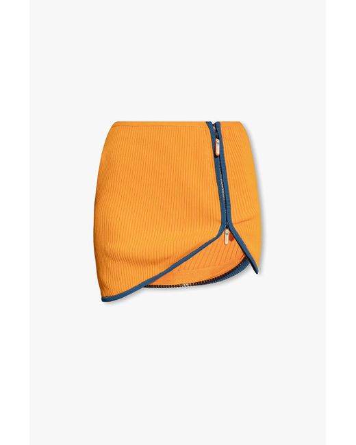 DIESEL Orange 'm-onalisa' Mini Skirt