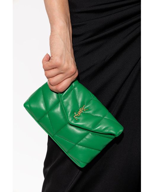 Saint Laurent Green 'puffer Small' Handbag