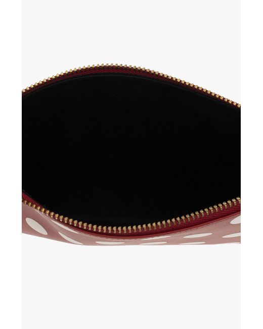 Comme des Garçons Red Polka Dot Pouch