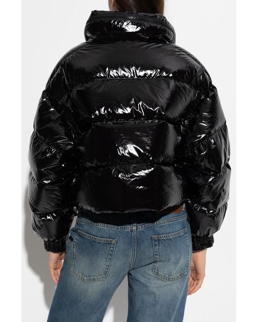 MICHAEL Michael Kors Black Down Jacket With A Glossy Finish