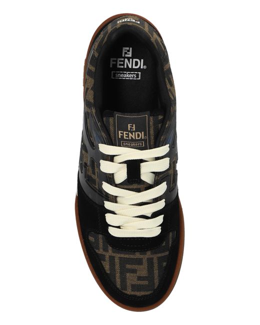 Fendi Black Sneakers With Logo for men