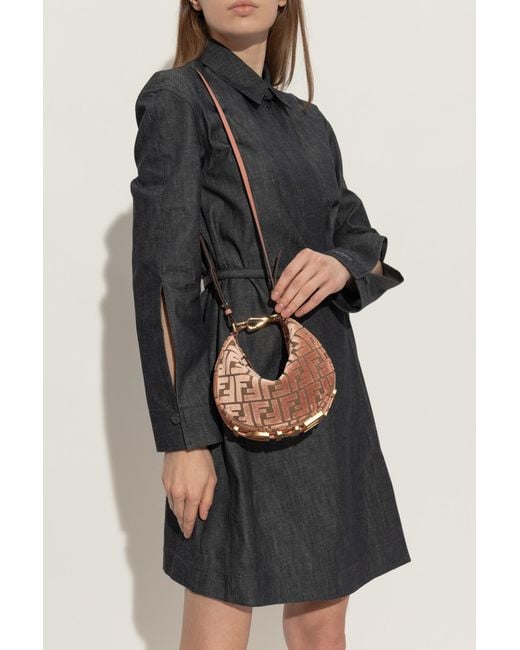 Fendi Black Shoulder Bag 'Graphy Mini'