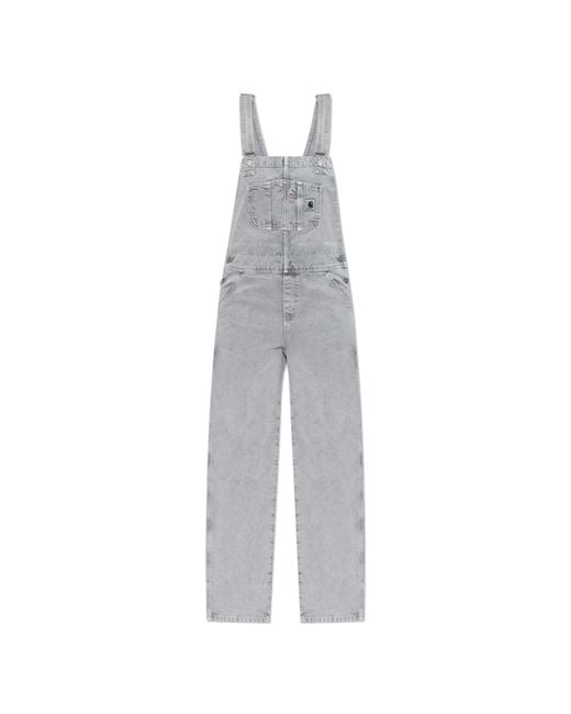 Carhartt White Denim Overalls