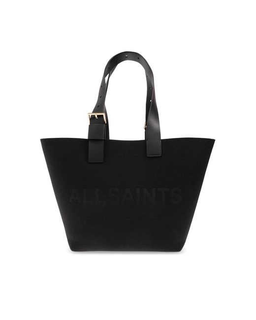 AllSaints 'anik' Shopper Bag, in Black | Lyst