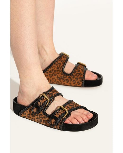 Isabel Marant Brown "Lennyo" Slides