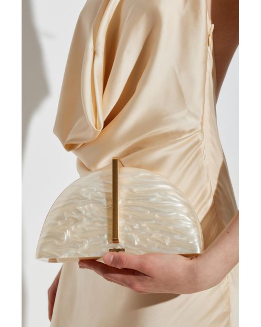 Cult Gaia Metallic Clutch Bag 'Laguna'