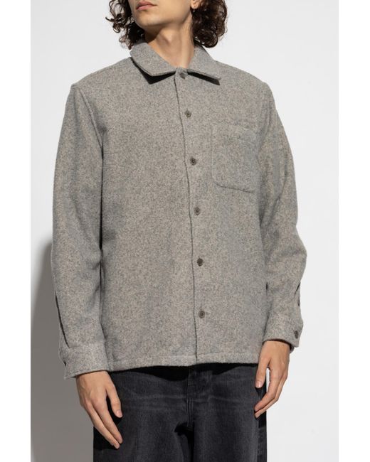 Samsøe & Samsøe Gray Shirt 'Sadamon' for men