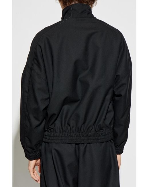 Willy Chavarria Black Wool Jacket 'Ruff Rider' for men