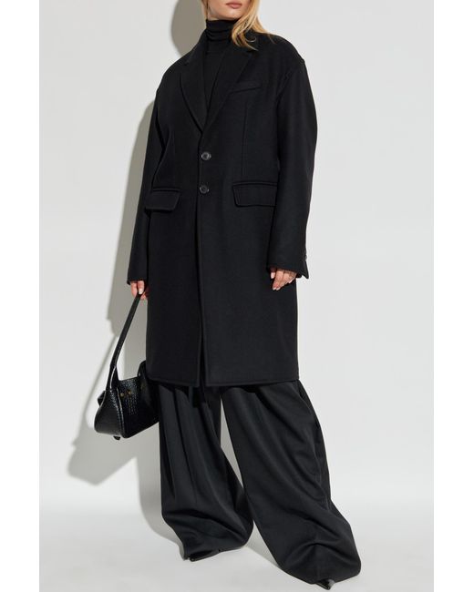 DSquared² Black Wool Coat