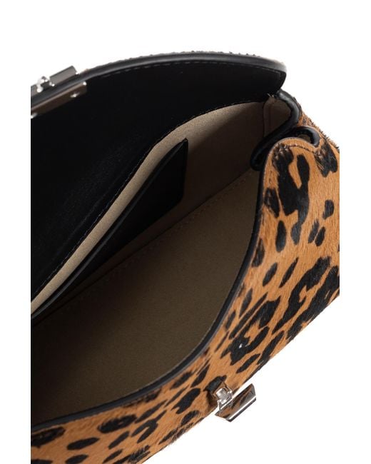 Totême  Brown Clutch Bag 'T-Lock Mini'
