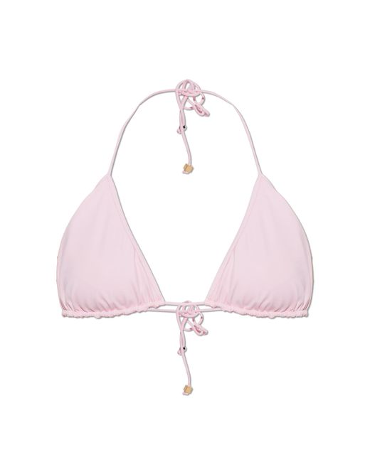 Jacquemus Pink Bikini Top 'Triangle'
