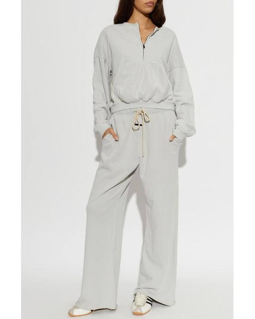 Fear Of God White Oversize Cotton Sweatshirt