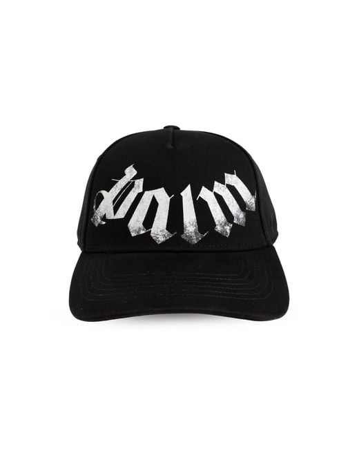 Palm Angels Black Baseball Cap for men