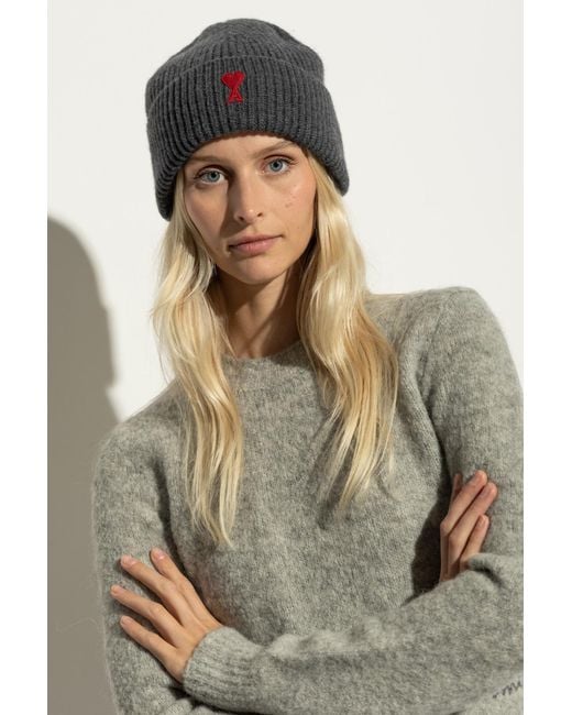 AMI Gray Cap With Logo Patch