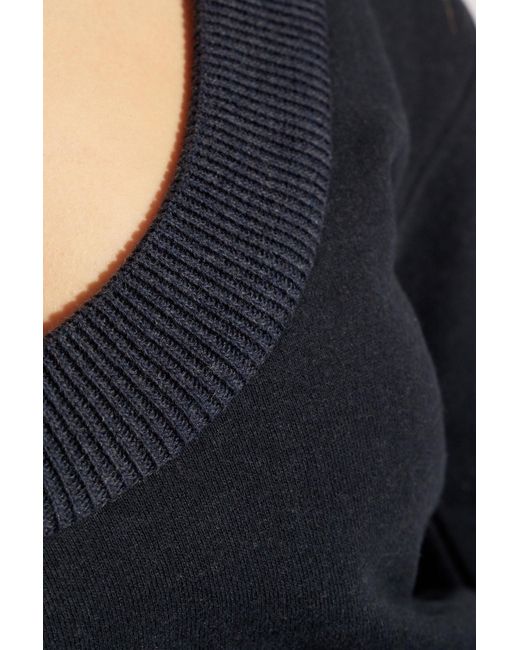 Saint Laurent Multicolor Sweater With A Round Neckline
