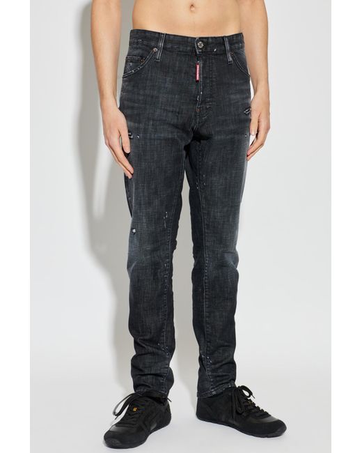 DSquared² Black "Teddy" Jeans for men