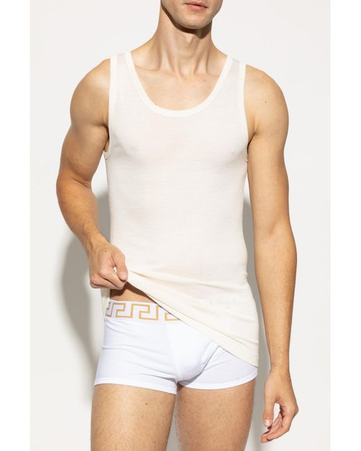 Hanro White Woolen Top for men