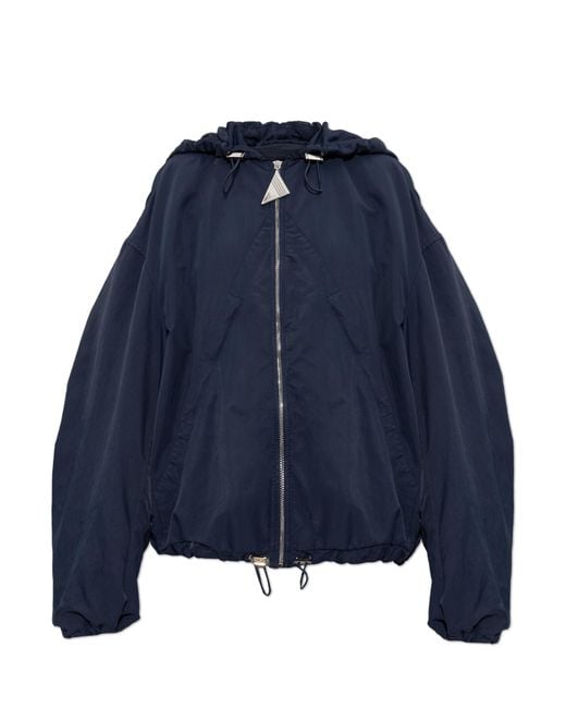 The Attico Blue Hooded Jacket