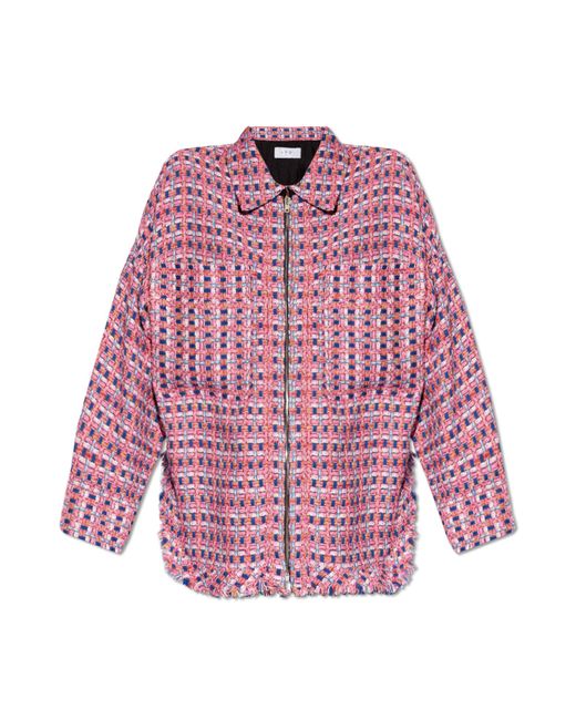 IRO Pink 'mizuki' Tweed Jacket,