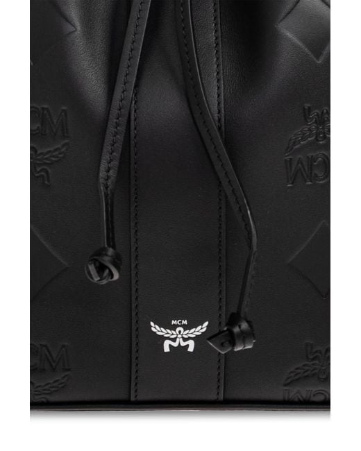 MCM Black 'Dessau Medium' Shoulder Bag